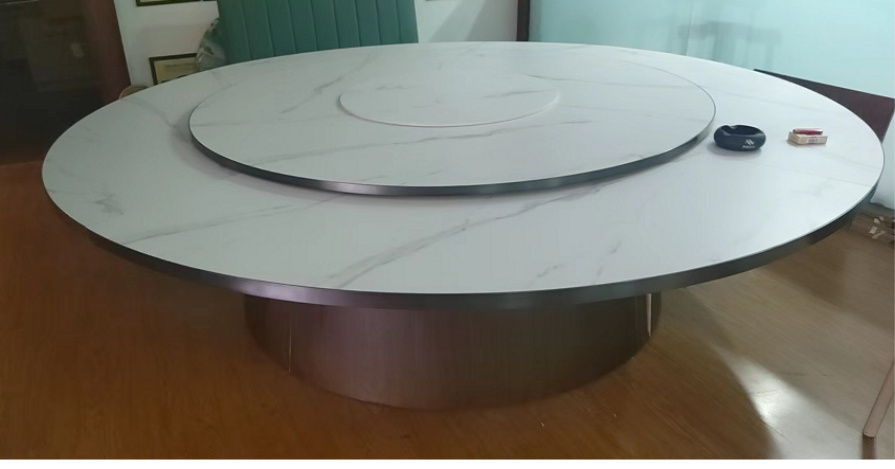 简奢时代岩板封边玫瑰金